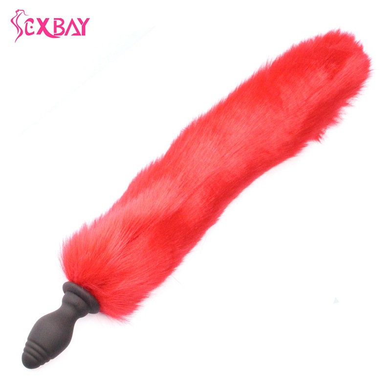 Remote Control Vibrating Fox Tail Anal Plug